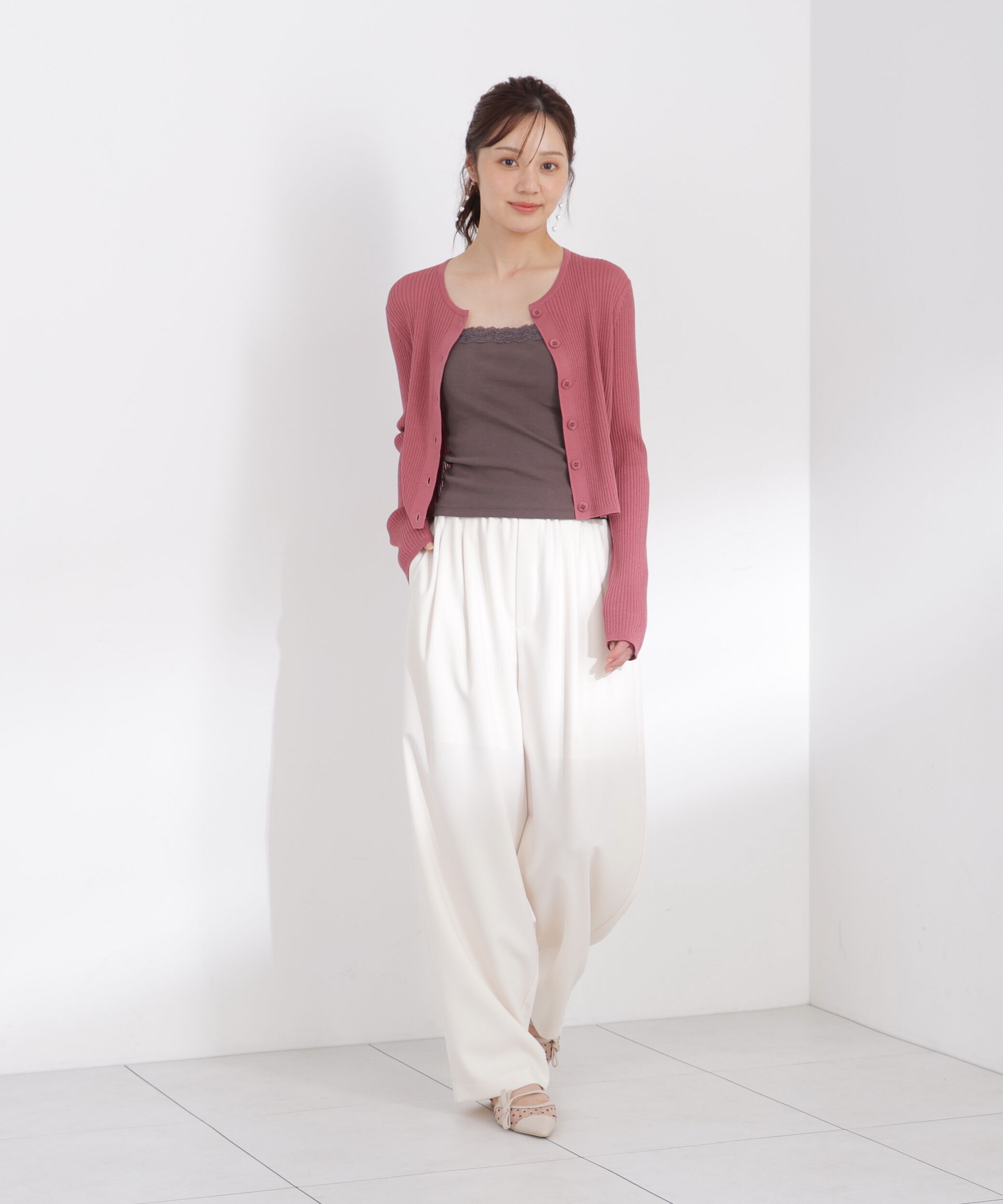 PROPORTION BODY DRESSING「レースカップ付きキャミソール」|Tシャツ・カットソー|