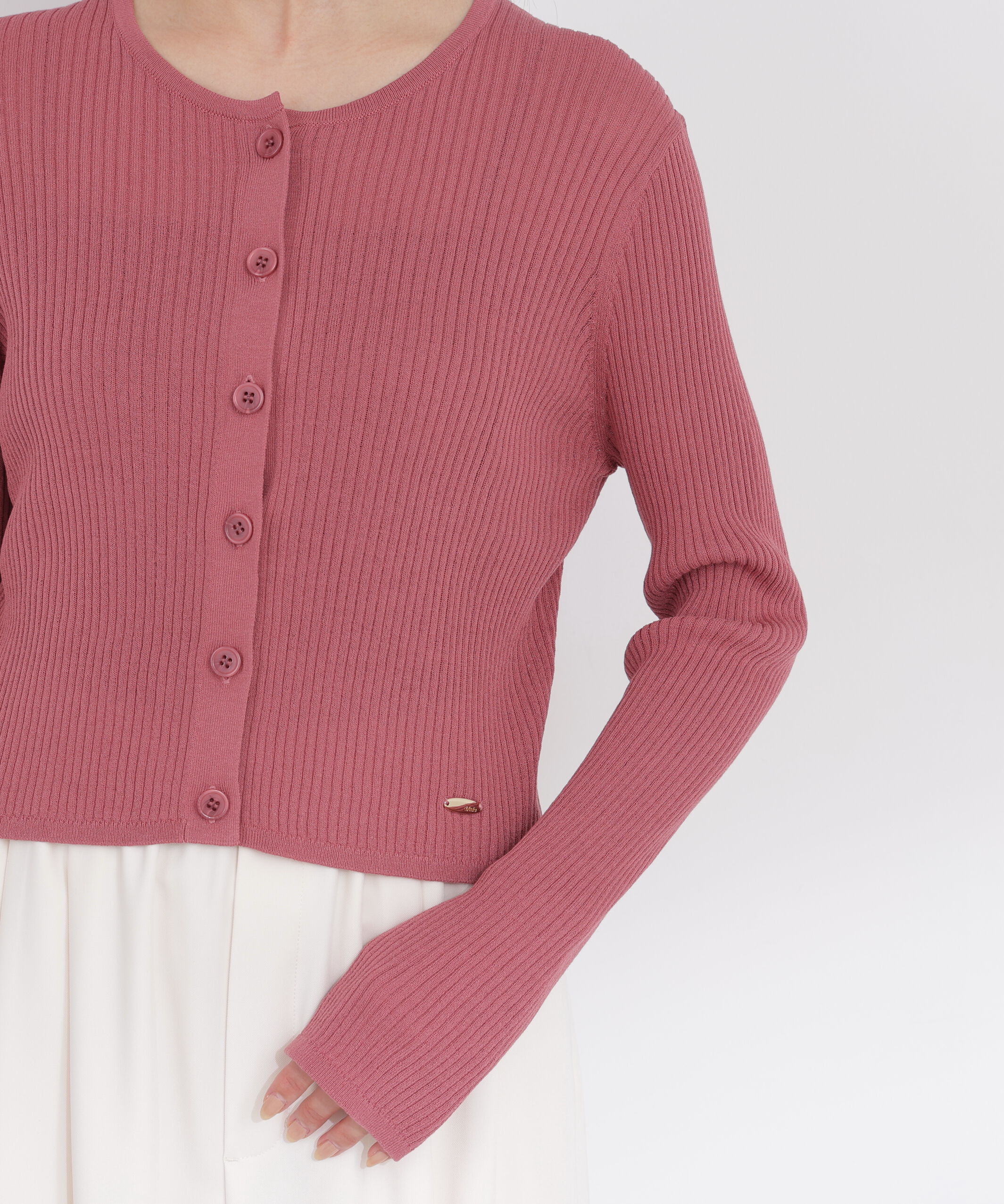 PROPORTION BODY DRESSING「＜a/mie＞リブニットカーディガン」|カーディガン|