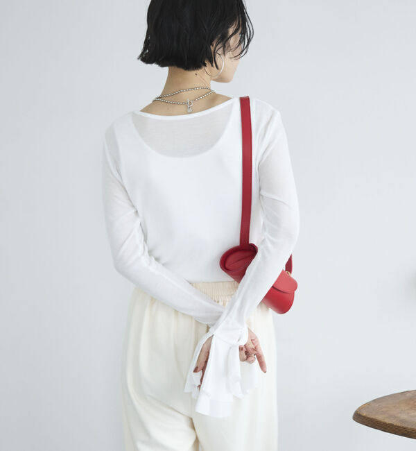 Doux archives「ラッフルスリーブプルオーバー」|Tシャツ・カットソー|