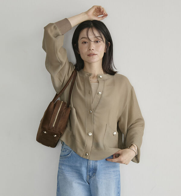 Doux archives「メッシュメタルボタンカーディガン」|その他|