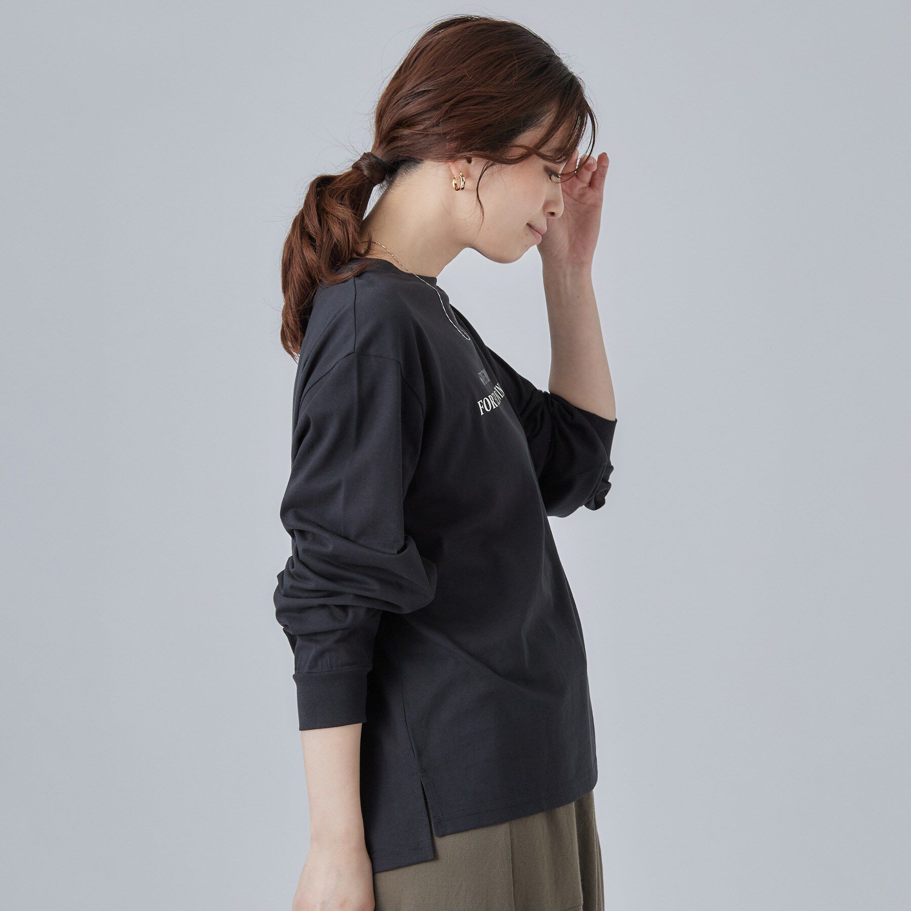 SHOO･LA･RUE「【S-LL】デイリー使いに 選べる6柄プリントロンT」|Tシャツ・カットソー|