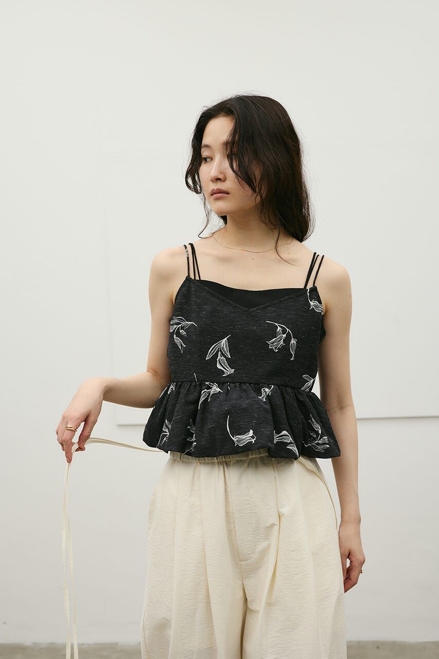 STYLEMIXER「リネンミックスバルーンキャミ」|キャミソール|