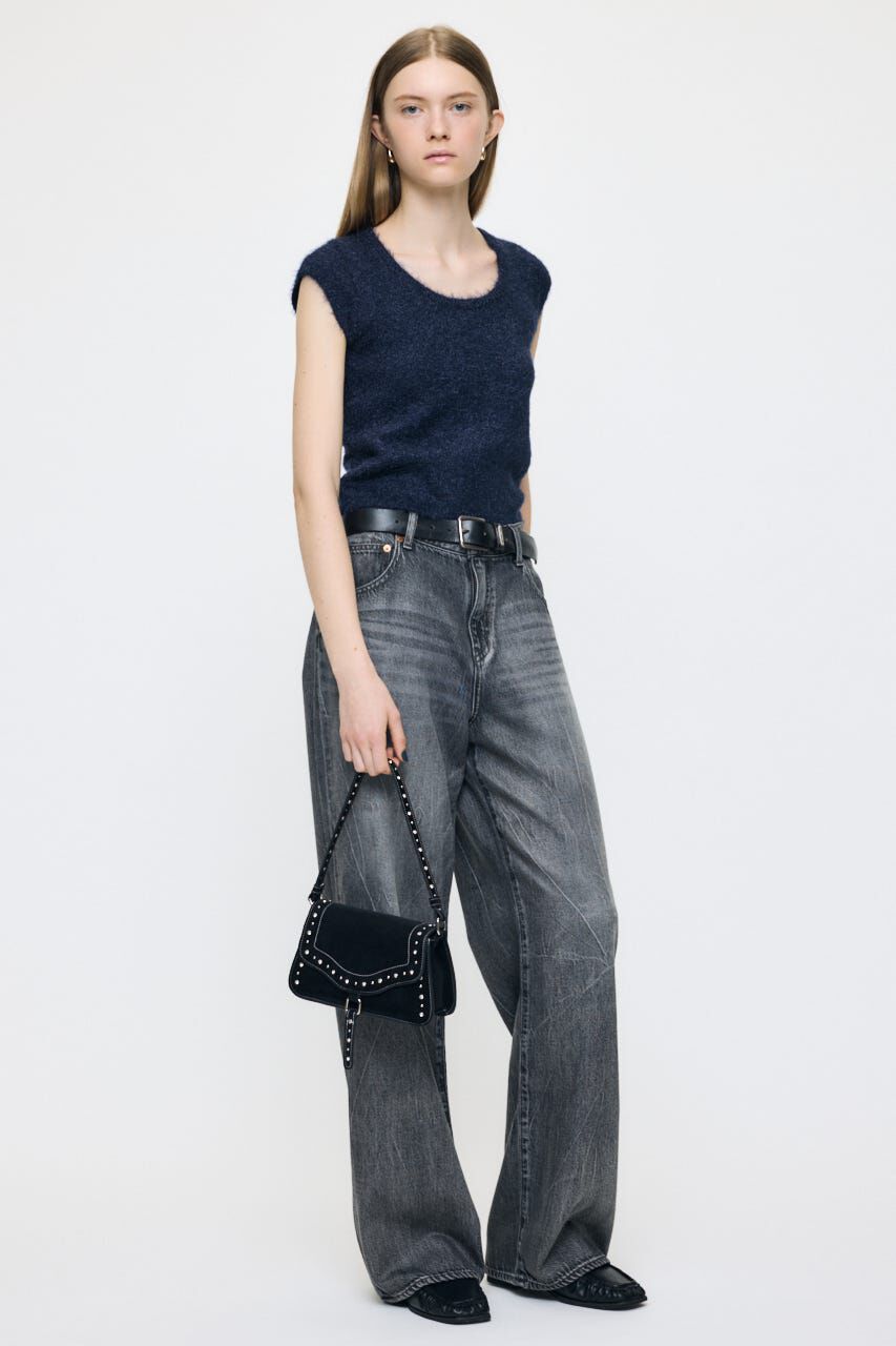 MOUSSY「LOW SLUNG LOOSE フレア」|デニム|