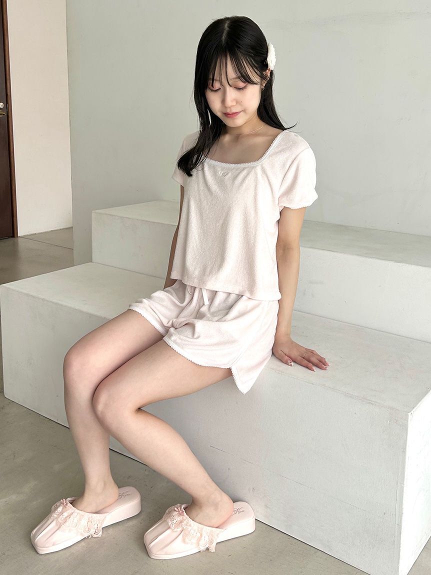 SNIDEL HOME「【WEB限定】【セット商品】【SorbetLight】【接触冷感】パイルセットアップ」|ルームウェア|