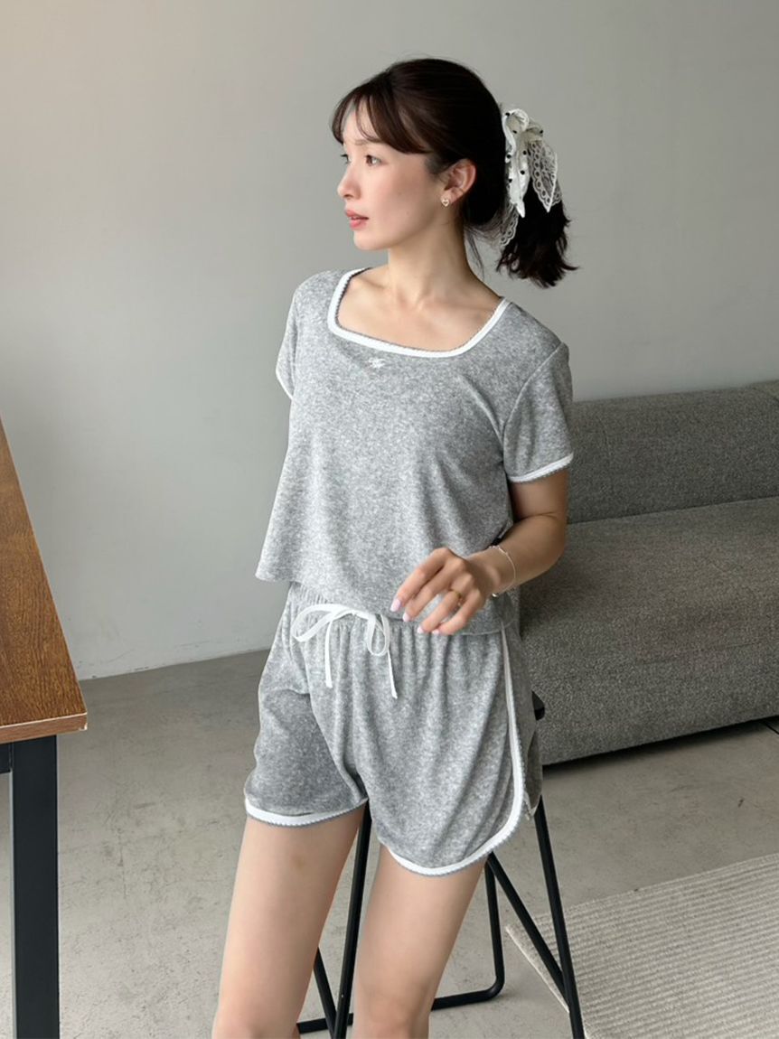 SNIDEL HOME「【WEB限定】【セット商品】【SorbetLight】【接触冷感】パイルセットアップ」|ルームウェア|
