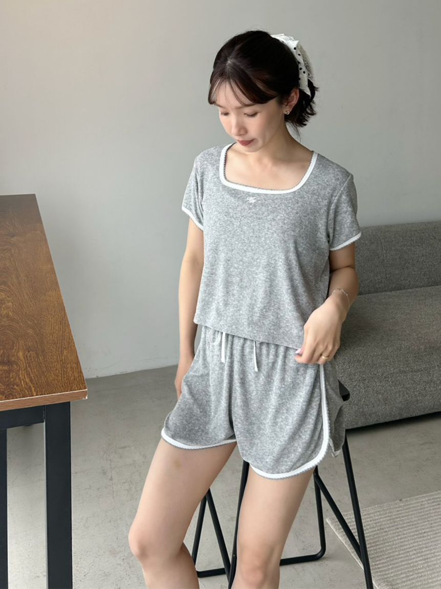 SNIDEL HOME「【WEB限定】【セット商品】【SorbetLight】【接触冷感】パイルセットアップ」|ルームウェア|
