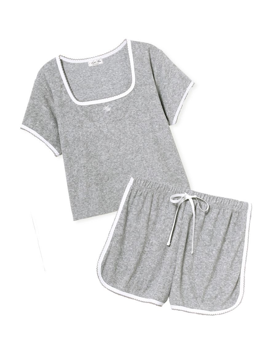 SNIDEL HOME「【WEB限定】【セット商品】【SorbetLight】【接触冷感】パイルセットアップ」|ルームウェア|GRY