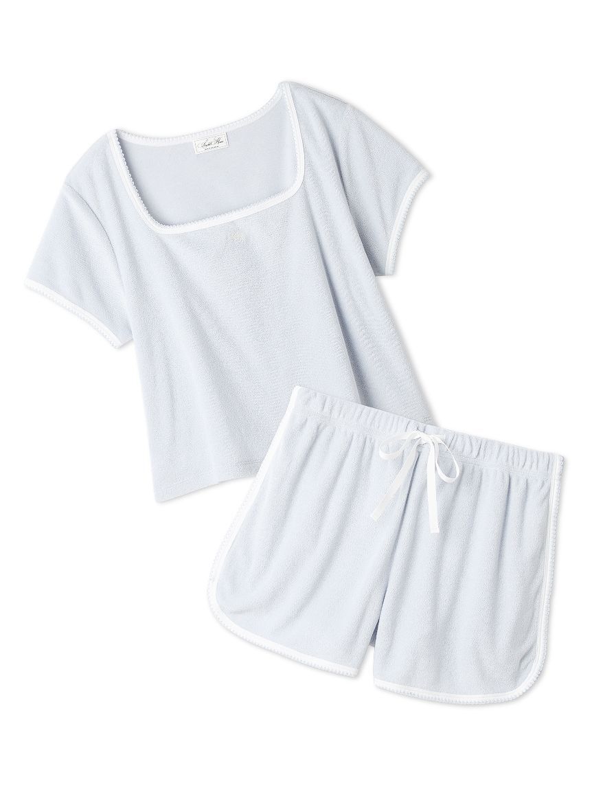SNIDEL HOME「【WEB限定】【セット商品】【SorbetLight】【接触冷感】パイルセットアップ」|ルームウェア|SAX