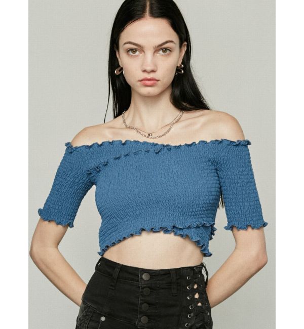 EMODA「フィットクロスバンドトップ」|Tシャツ・カットソー|
