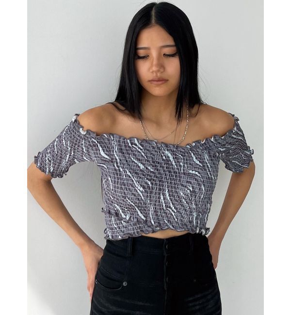 EMODA「フィットクロスバンドトップ」|Tシャツ・カットソー|