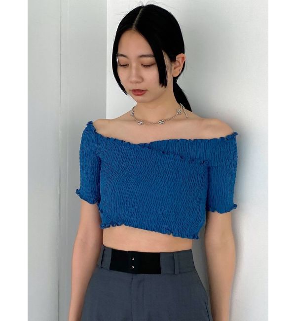 EMODA「フィットクロスバンドトップ」|Tシャツ・カットソー|