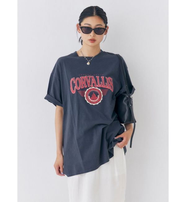 Ungrid「オーバーサイズロゴTee」|Tシャツ・カットソー|