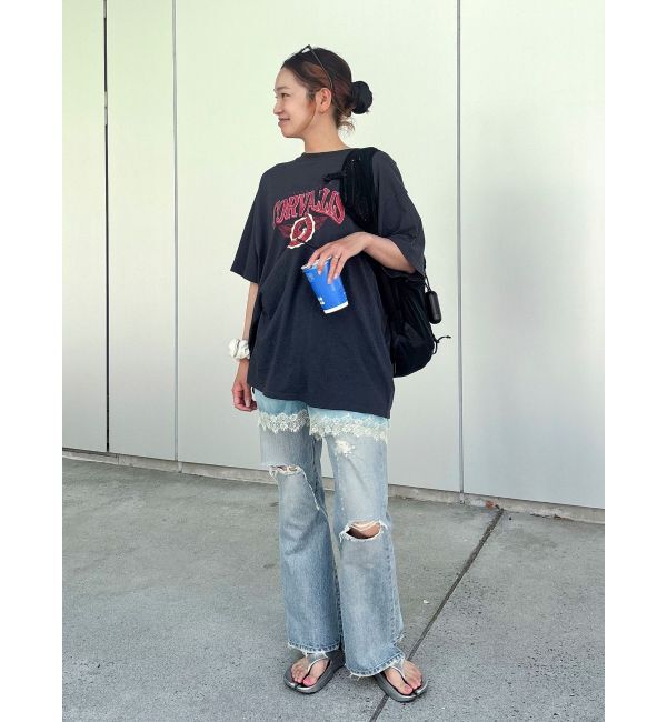 Ungrid「オーバーサイズロゴTee」|Tシャツ・カットソー|