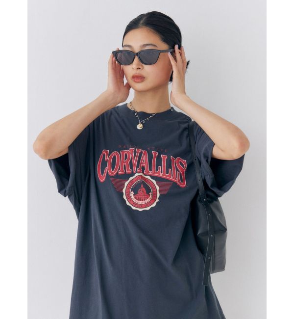 Ungrid「オーバーサイズロゴTee」|Tシャツ・カットソー|