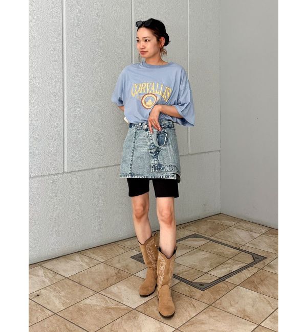 Ungrid「オーバーサイズロゴTee」|Tシャツ・カットソー|