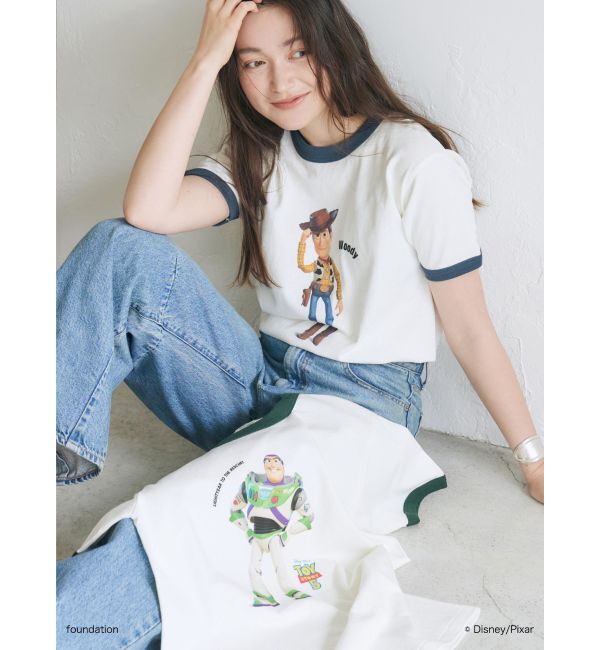 Ungrid「トイストーリー/リンガーTee」|Tシャツ・カットソー|