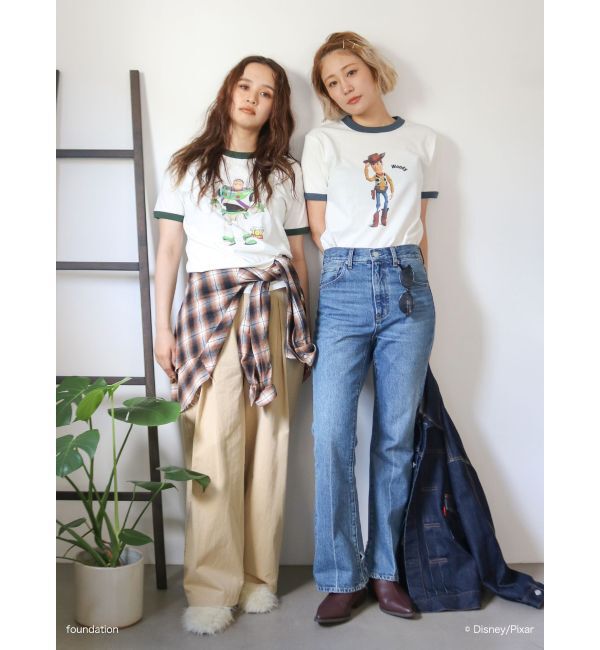 Ungrid「トイストーリー/リンガーTee」|Tシャツ・カットソー|