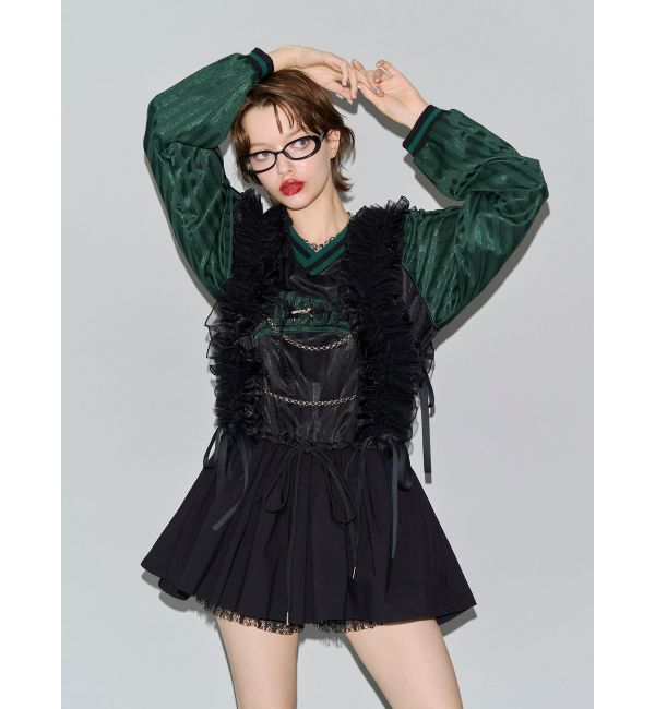 jouetie「【LONSDALE&times;jouetie】Vネックチュニックワンピース」|ワンピース|