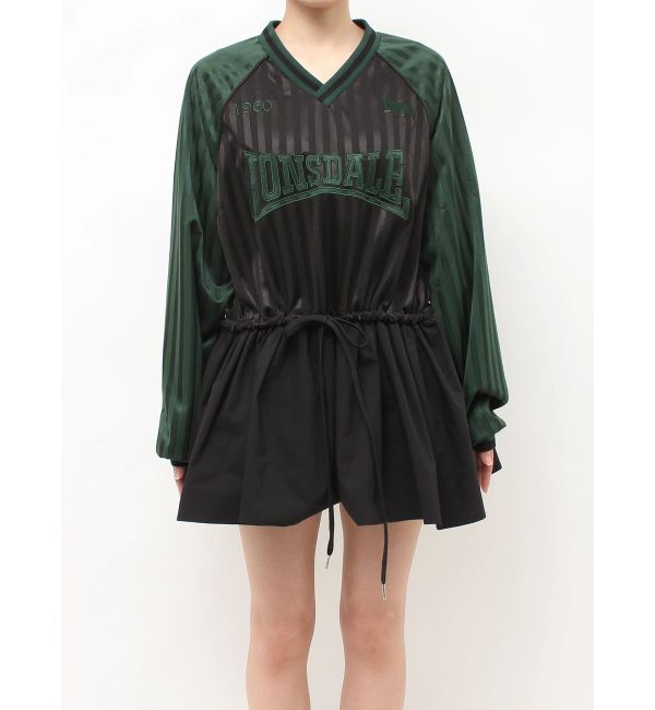 jouetie「【LONSDALE&times;jouetie】Vネックチュニックワンピース」|ワンピース|