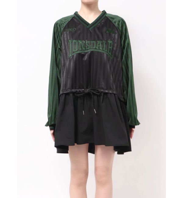 jouetie「【LONSDALE&times;jouetie】Vネックチュニックワンピース」|ワンピース|