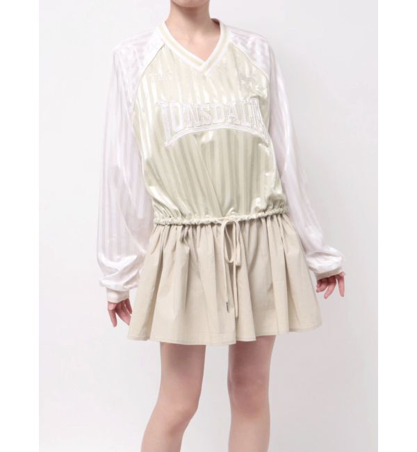 jouetie「【LONSDALE&times;jouetie】Vネックチュニックワンピース」|ワンピース|