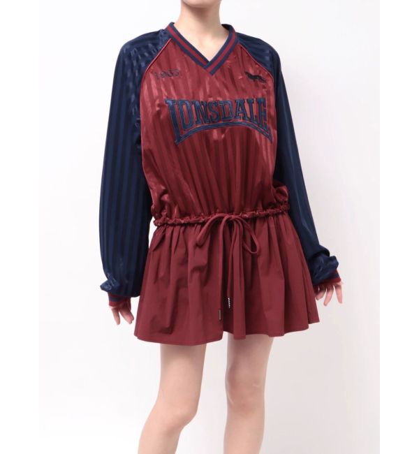 jouetie「【LONSDALE&times;jouetie】Vネックチュニックワンピース」|ワンピース|