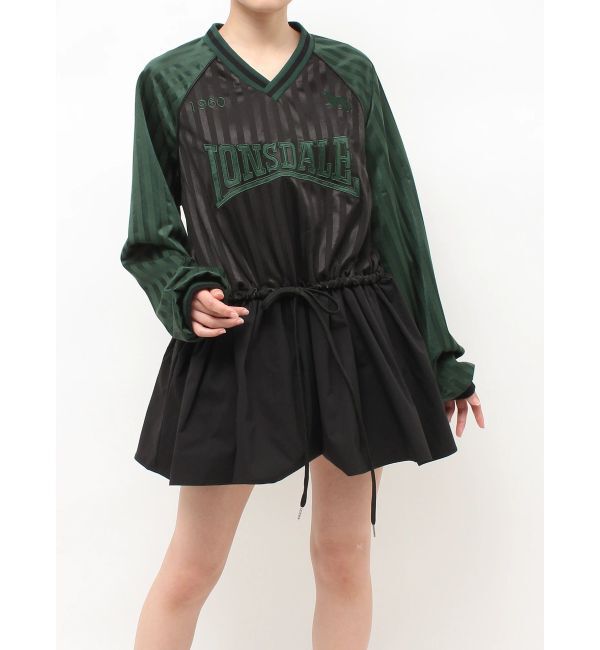 jouetie「【LONSDALE&times;jouetie】Vネックチュニックワンピース」|ワンピース|