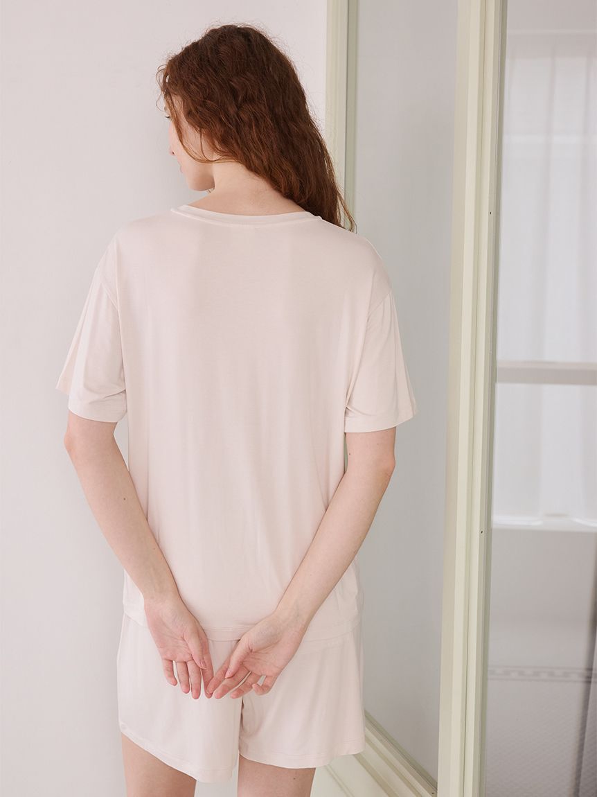 gelato pique「【接触冷感】レーヨンロゴTシャツ」|ルームウェア|