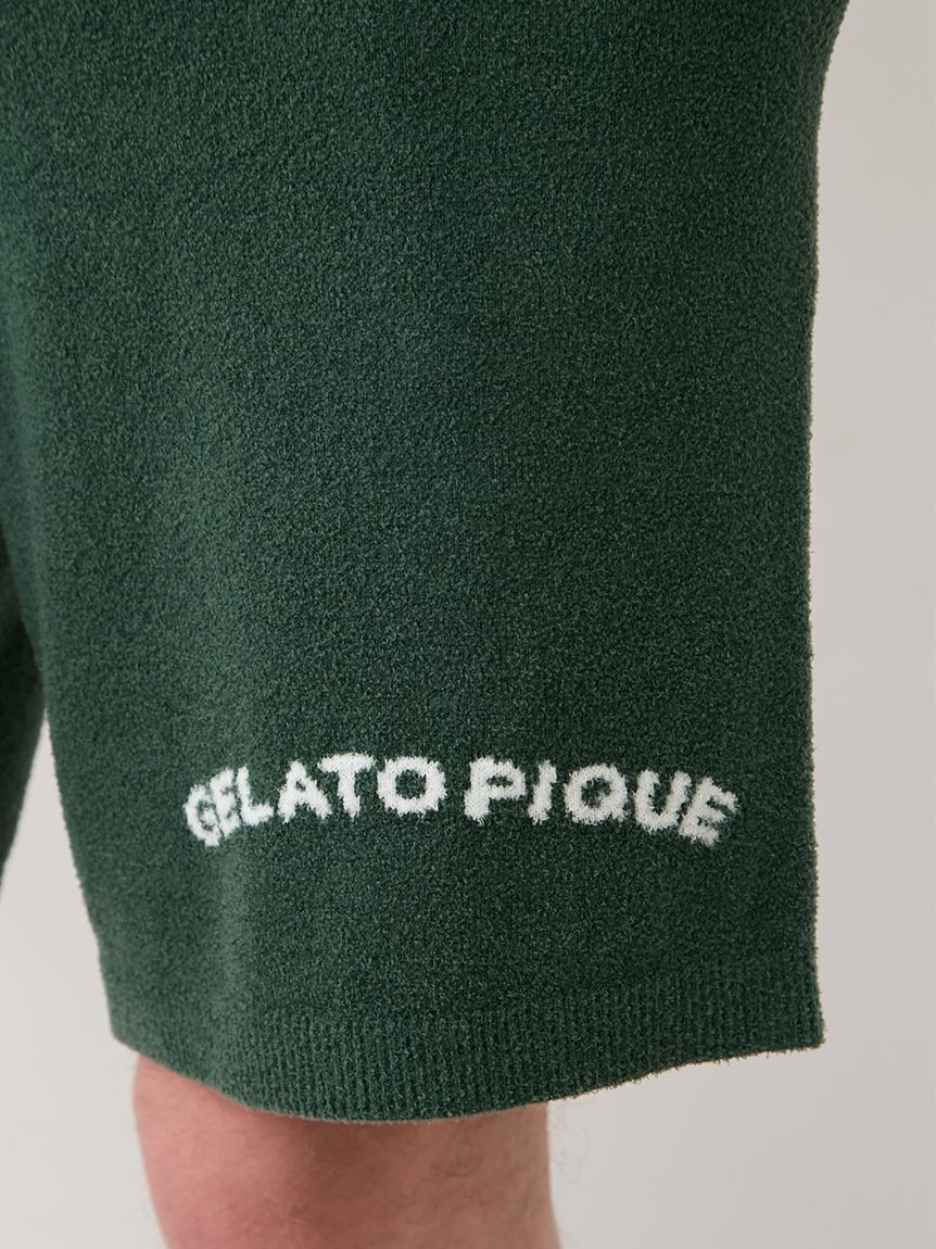GELATO PIQUE HOMME「【HOMME】スムーズィーliteカジュアルロゴジャガードプルオーバー&ハーフパンツセット」|ルームウェア|