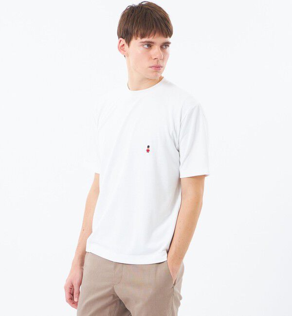 MACKINTOSH PHILOSOPHY「BUCKINGHAM BEAR クルーネックTシャツ ソフトメッシュカノコ」|Tシャツ・カットソー|ホワイト