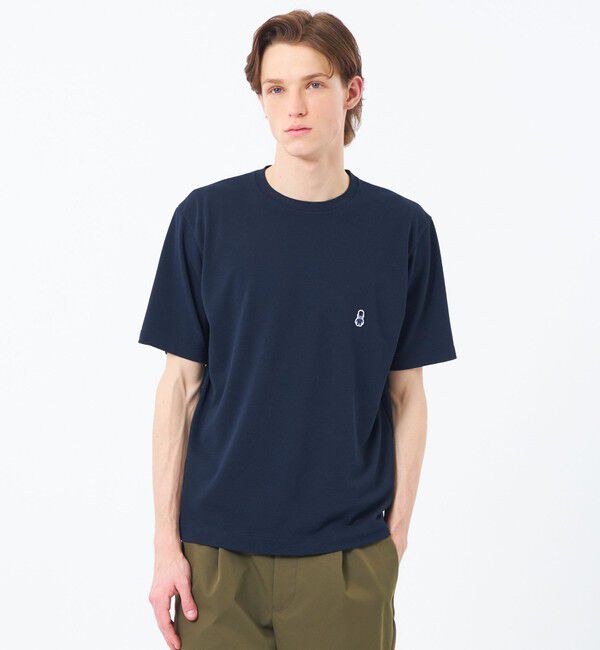 MACKINTOSH PHILOSOPHY「BUCKINGHAM BEAR クルーネックTシャツ ソフトメッシュカノコ」|Tシャツ・カットソー|ネイビー