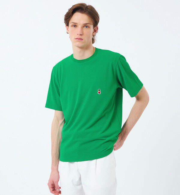 MACKINTOSH PHILOSOPHY「BUCKINGHAM BEAR クルーネックTシャツ ソフトメッシュカノコ」|Tシャツ・カットソー|ライトグリーン