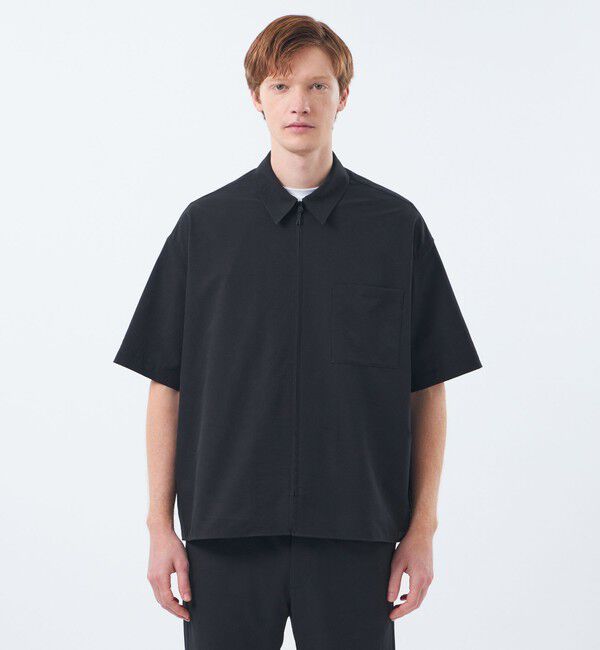 MACKINTOSH PHILOSOPHY「ジップアップ半袖シャツ COOLDOTSミニリップ」|シャツ・ブラウス|