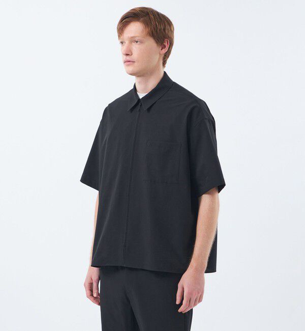 MACKINTOSH PHILOSOPHY「ジップアップ半袖シャツ COOLDOTSミニリップ」|シャツ・ブラウス|
