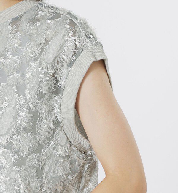  「カットジャカード シアートップス」|Tシャツ・カットソー|
