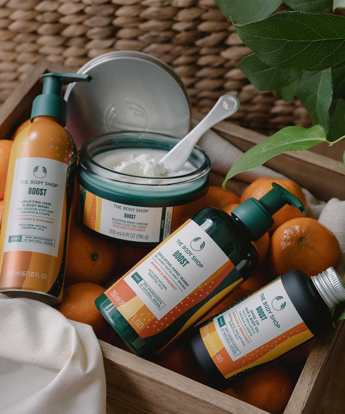 THE BODY SHOP「ウェルネス ホイップドボディクリーム マンダリン＆ベルガモット 200mL」|ボディ保湿|