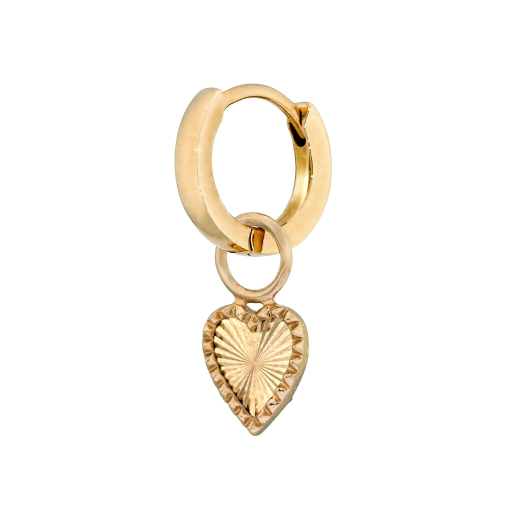 STAR JEWELRY「ETCHED HEART」|ピアス|