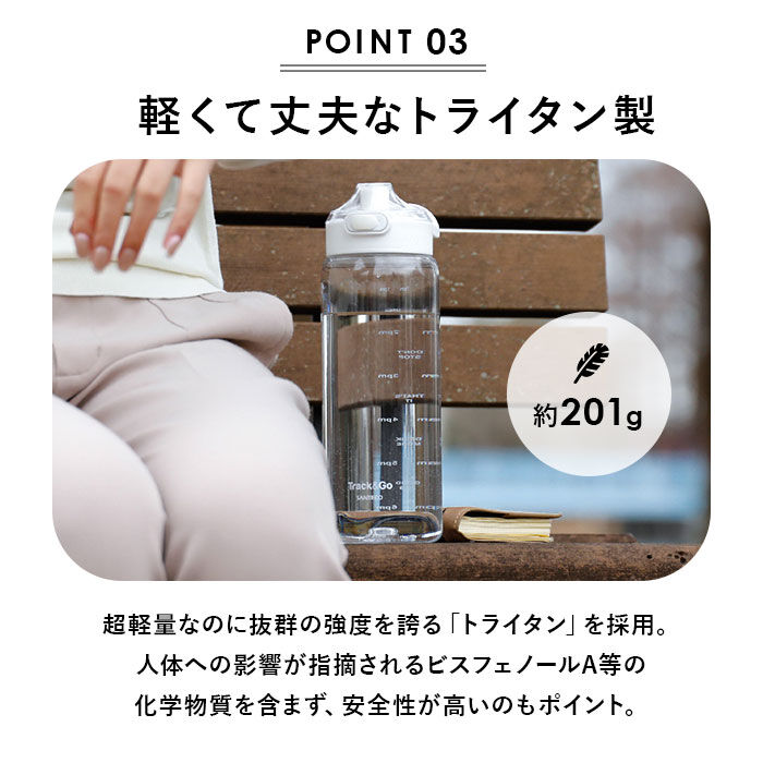 BACKYARD FAMILY「ウォーターボトル 目盛り 通販 1リットル 水筒 1L 直飲み 洗いやすい ワンタッチオープン」|食器・キッチングッズ|