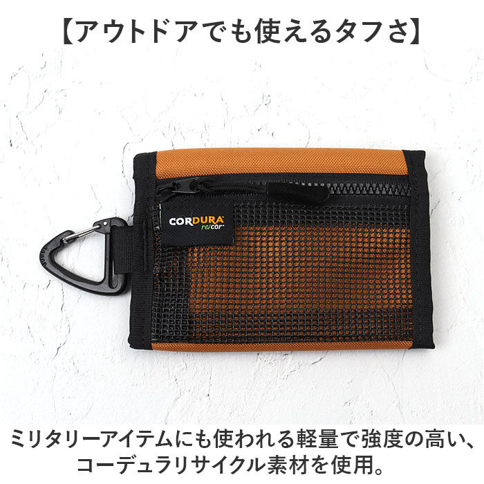 BACKYARD FAMILY「Lee リー 財布 カラビナ付き 通販 三つ折り財布 メンズ さいふ コインケース付き ブランド」|財布|