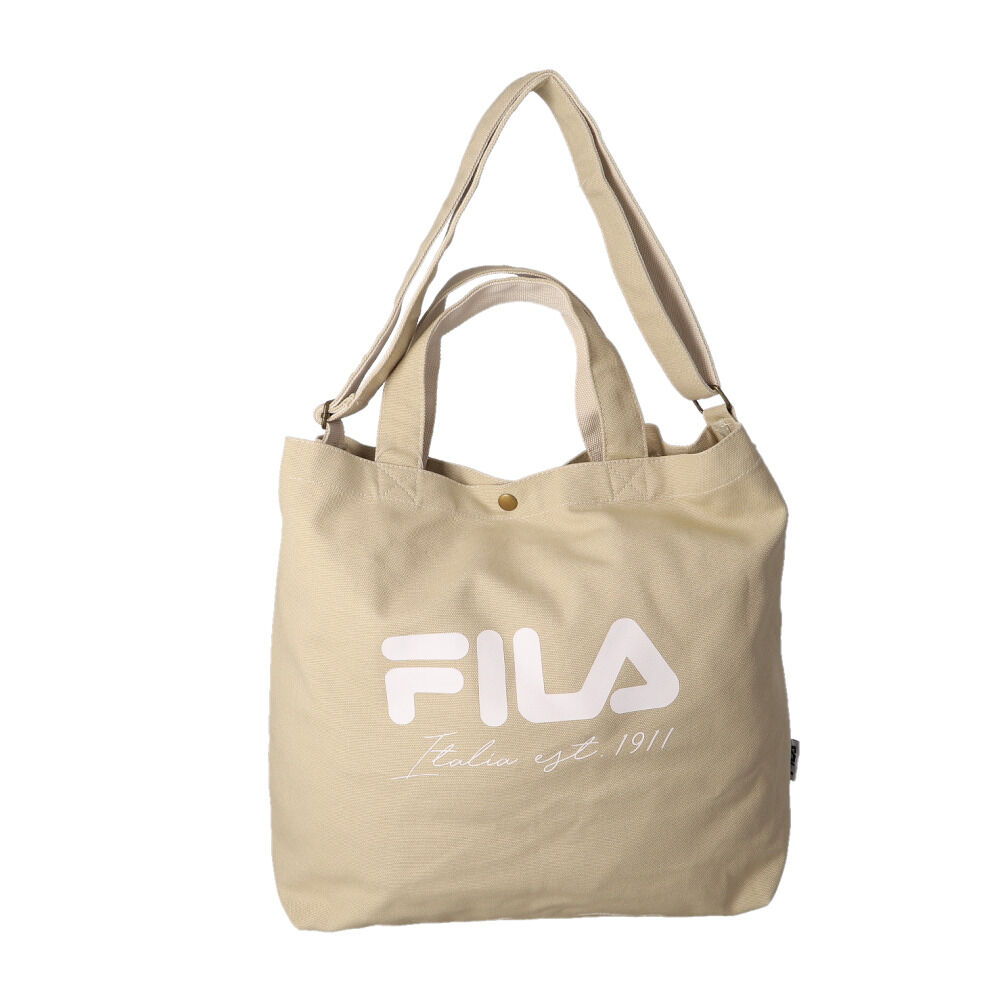 BACKYARD FAMILY「FILA バッグ 通販 フィラ トートバッグ ショルダーバッグ 2way トート トートバック」|トートバッグ|ベージュ1