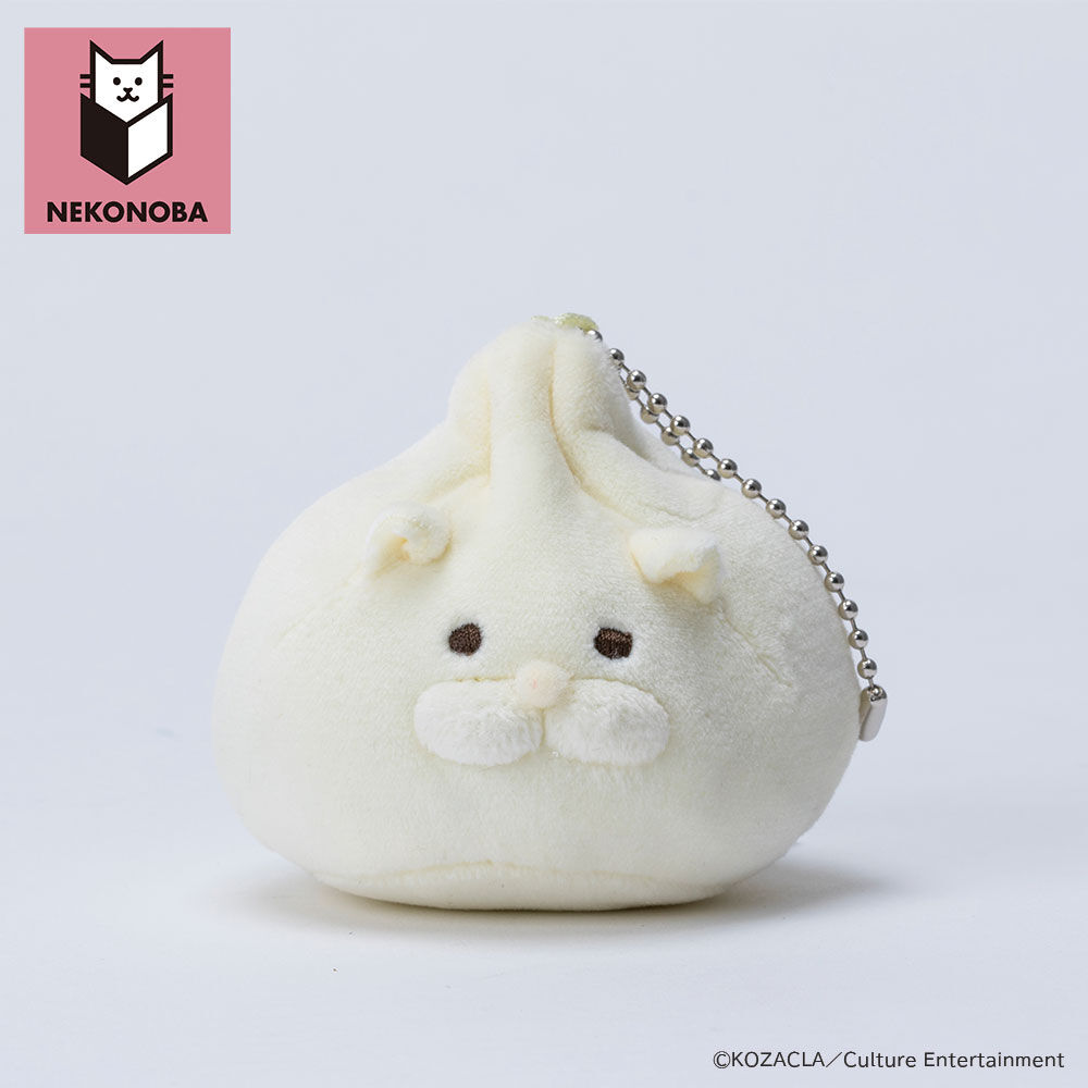 BACKYARD FAMILY「NEKONOBA 通販 小籠包ネコ ぬいぐるみキーホルダー NEKONOBAグッズ キーホルダー」|チャーム・キーホルダー|