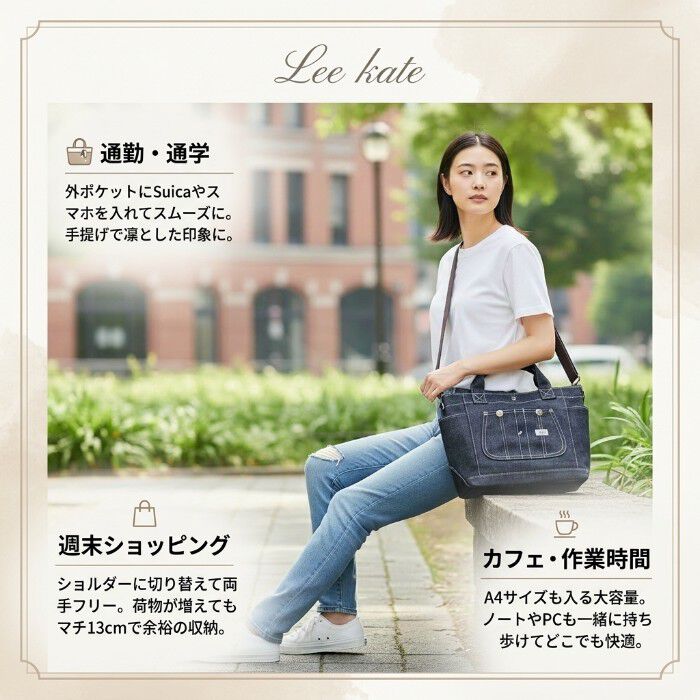 BACKYARD FAMILY「Lee トートバッグ リー 320-5026 通販 トートバック 手提げバッグ デニムバッグ」|トートバッグ|