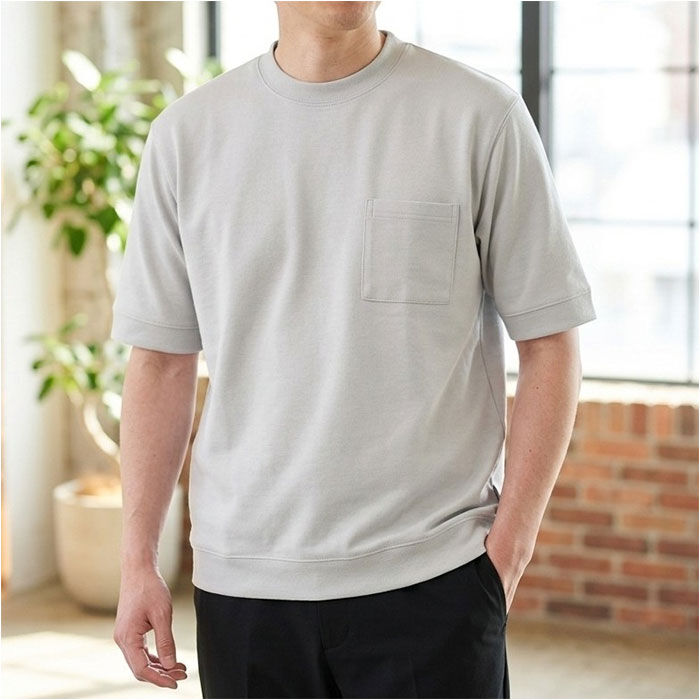 BACKYARD FAMILY「tシャツ メンズ 半袖 通販 URBAN SQUARE 56381 アーバン スクエア 汗ジミ軽減」|Tシャツ・カットソー|