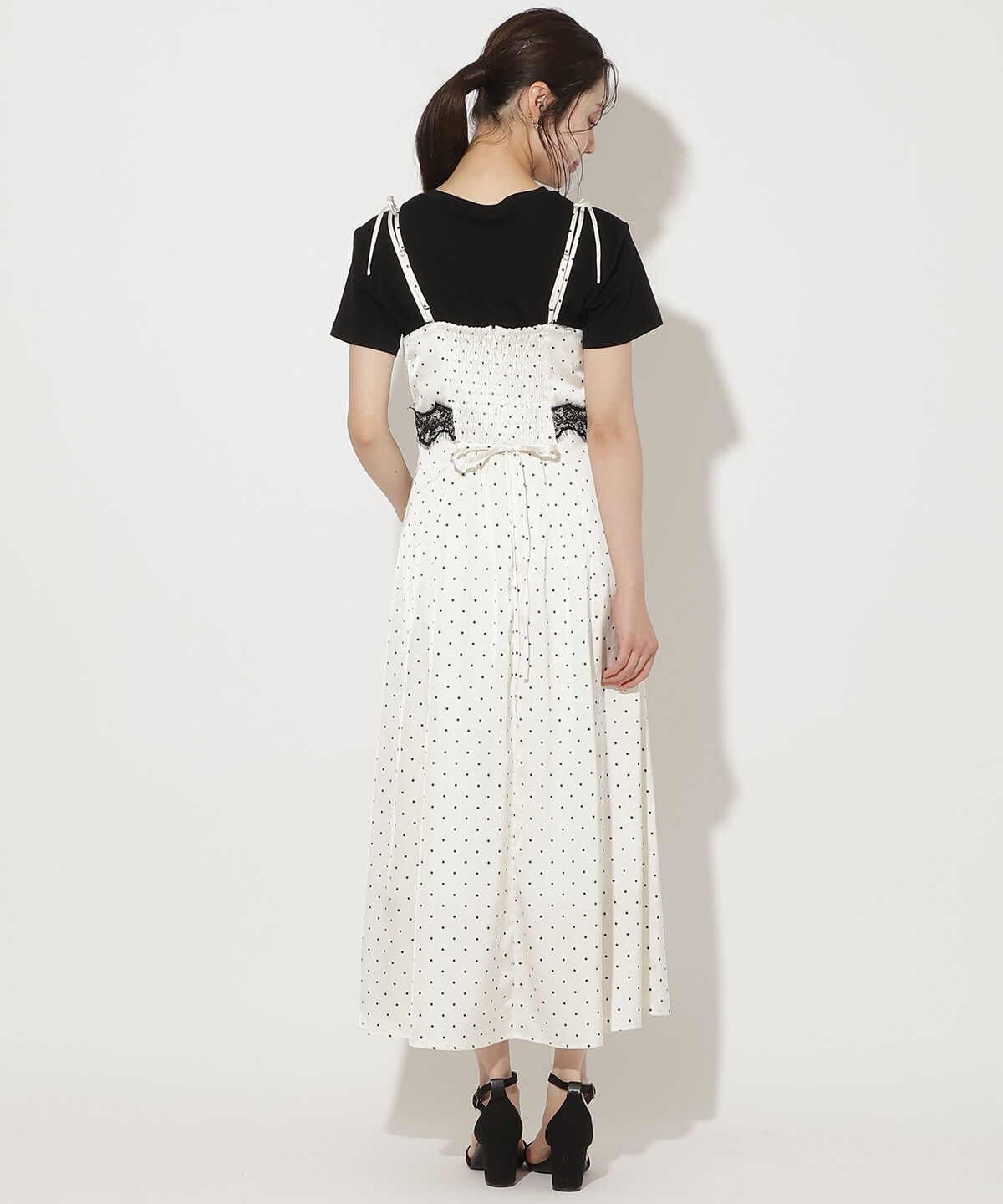 WILLSELECTION「レーストリムキャミワンピース」|ワンピース|