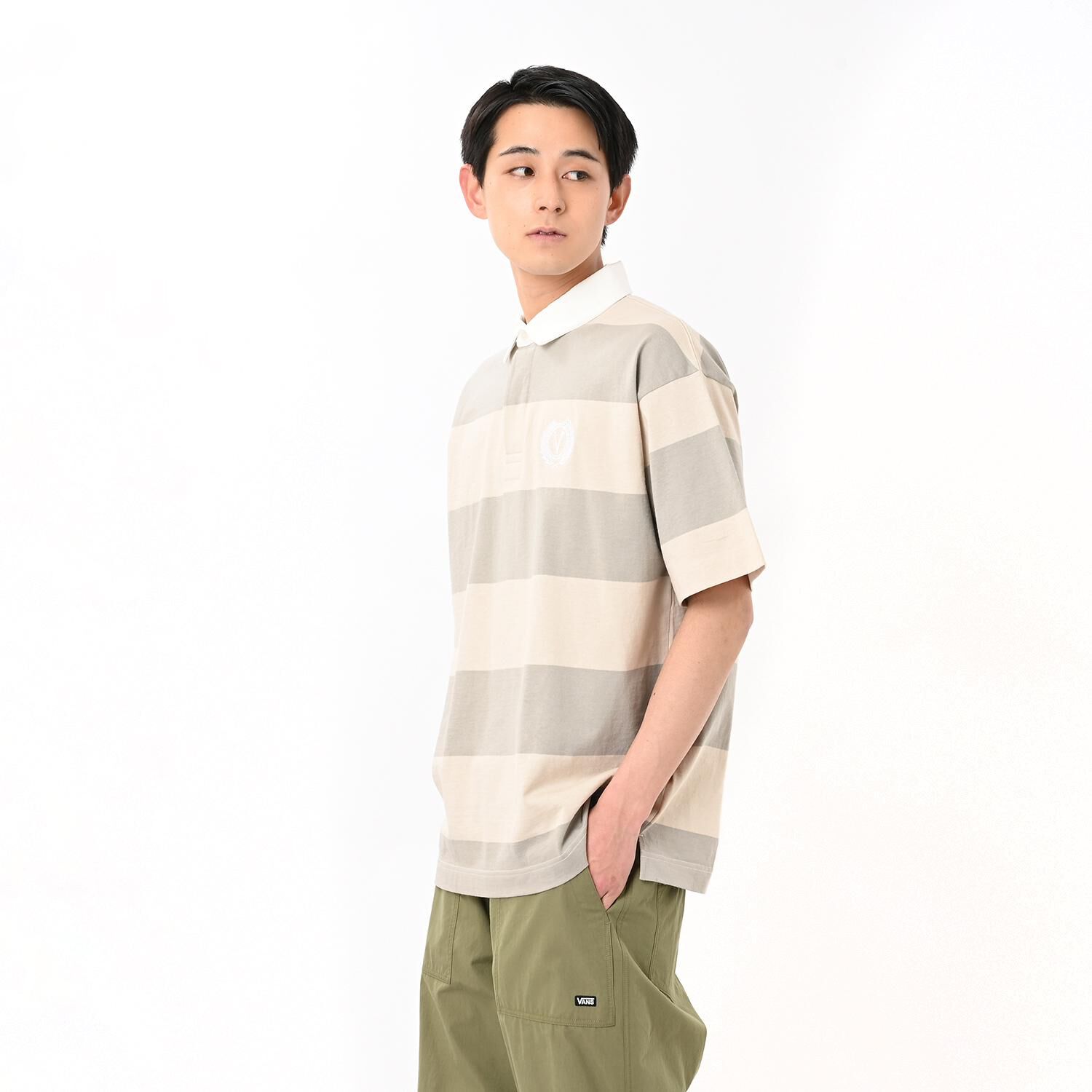 VANS「【VANSｱﾊﾟﾚﾙ(WJ)】M S/S Rugby Shirt」|Tシャツ・カットソー|