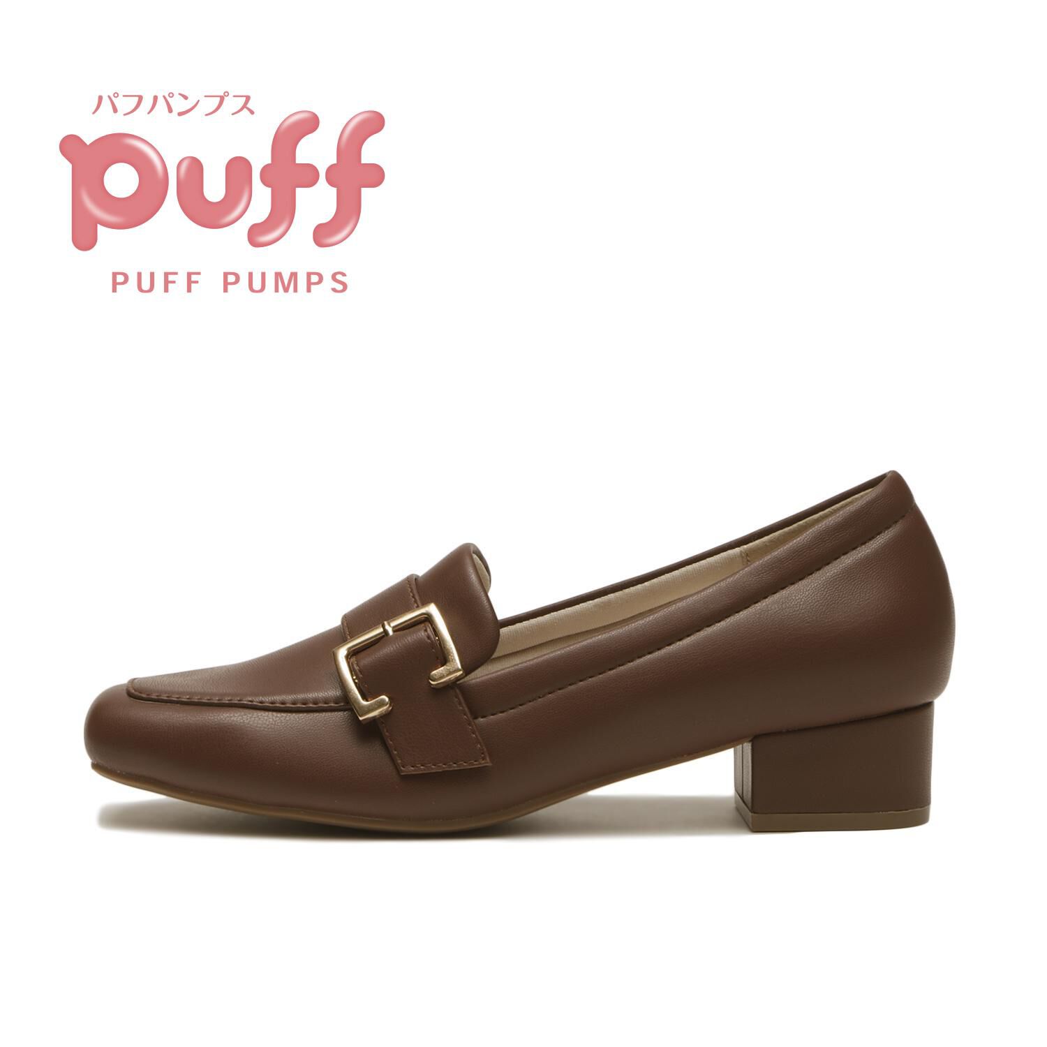 ABC SELECT「【ABC SELECT】PUFF HEEL LFR 3.5」|パンプス|ブラウン