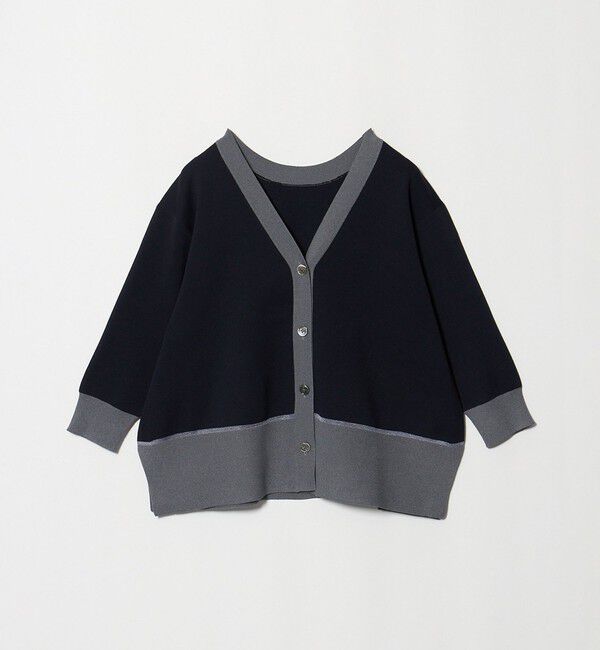 UNITED ARROWS「8分袖 ミニマル 2WAY カーディガン ‐ウォッシャブル‐」|カーディガン|
