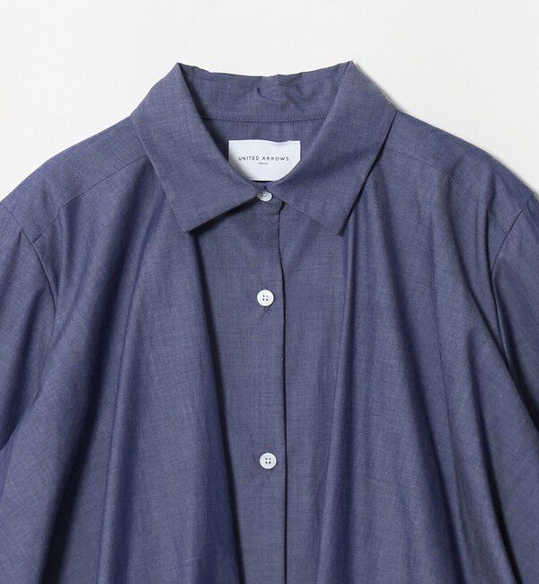 UNITED ARROWS「コットン ８分袖 バルーン シャツ」|シャツ・ブラウス|