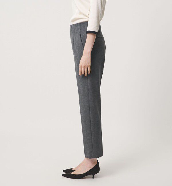 UNITED ARROWS「ダブルクロス スリムパンツ ‐ストレッチ ウォッシャブル‐」|スラックス|