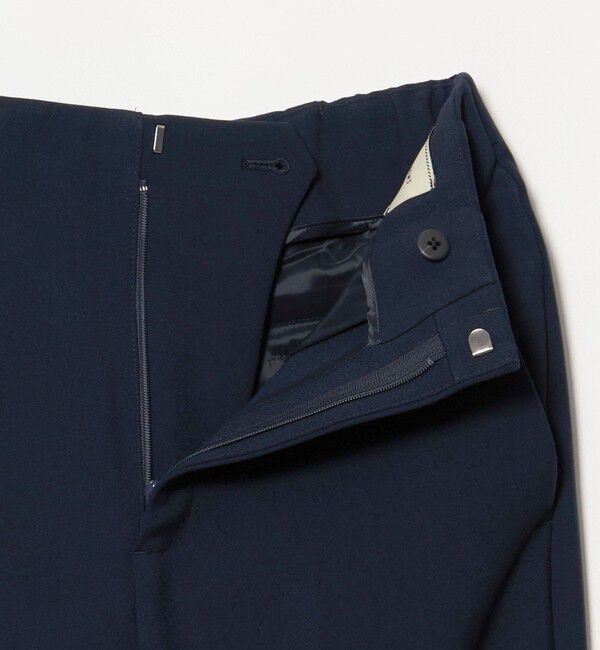 UNITED ARROWS「ダブルクロス スリムパンツ ‐ストレッチ ウォッシャブル‐」|スラックス|